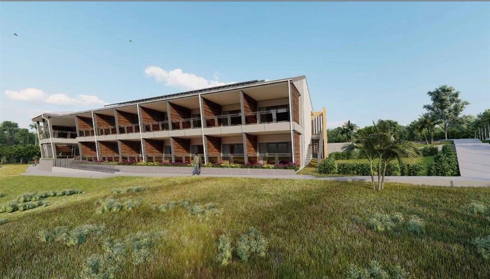 Two-Story Prefab Hotel Structural Design & Material List For Brazil Client factory